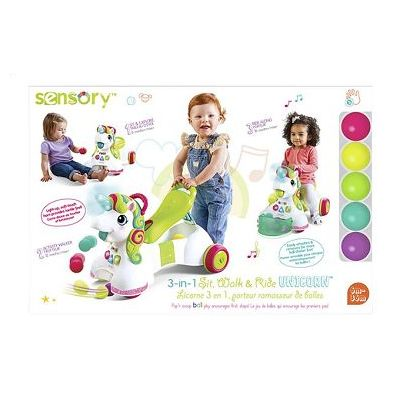 Porteur Pousseur 3 en 1 Licorne Interactif 6